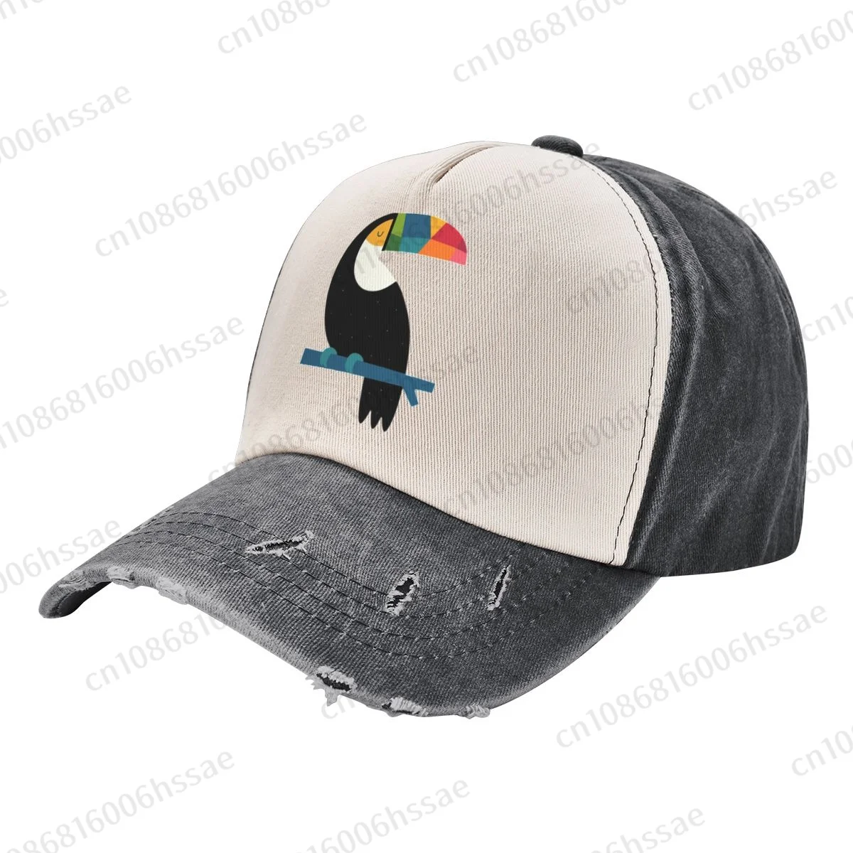 Rainbow Toucan Cowboy Hat Women Men Classic Baseball Cap Sport Adjustable Golf Hats