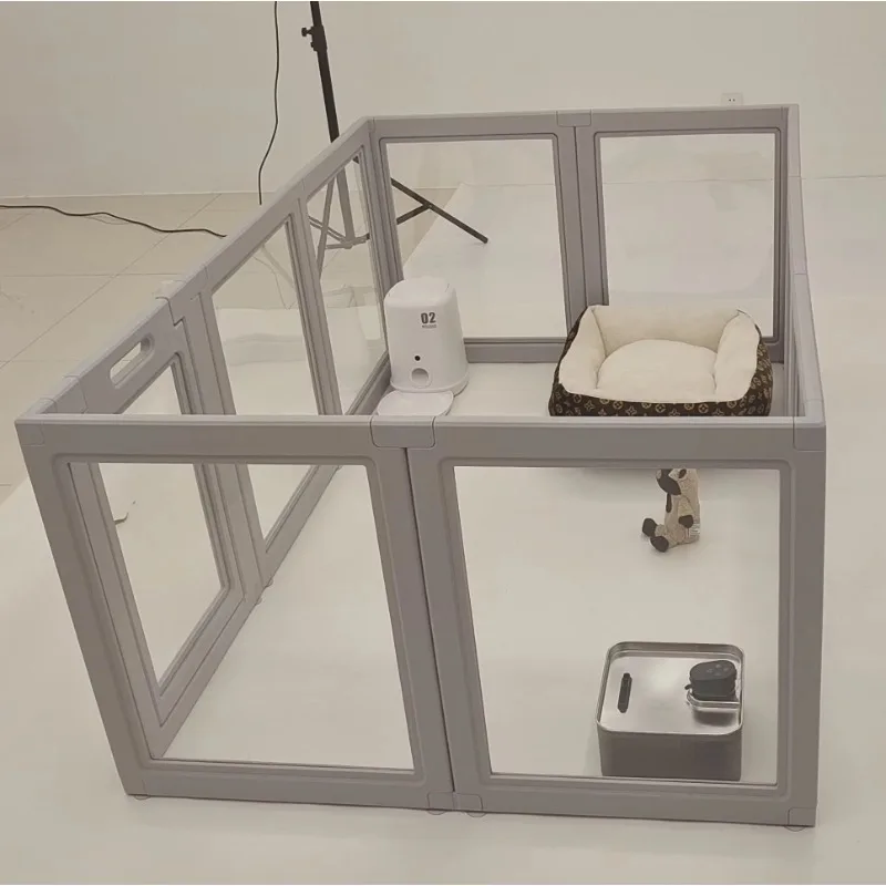 Transparent acrylic dog game pen house