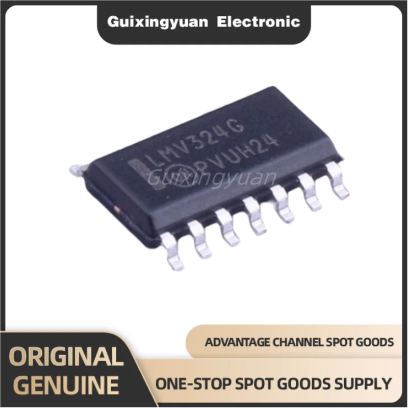 New original LMV324DR2G LMV324G package SOP-14 operational amplifier IC chip professional configuration sheet