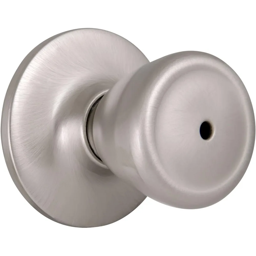 

781906 Tulip Privacy Bed and Bath Door Knob Satin Nickel