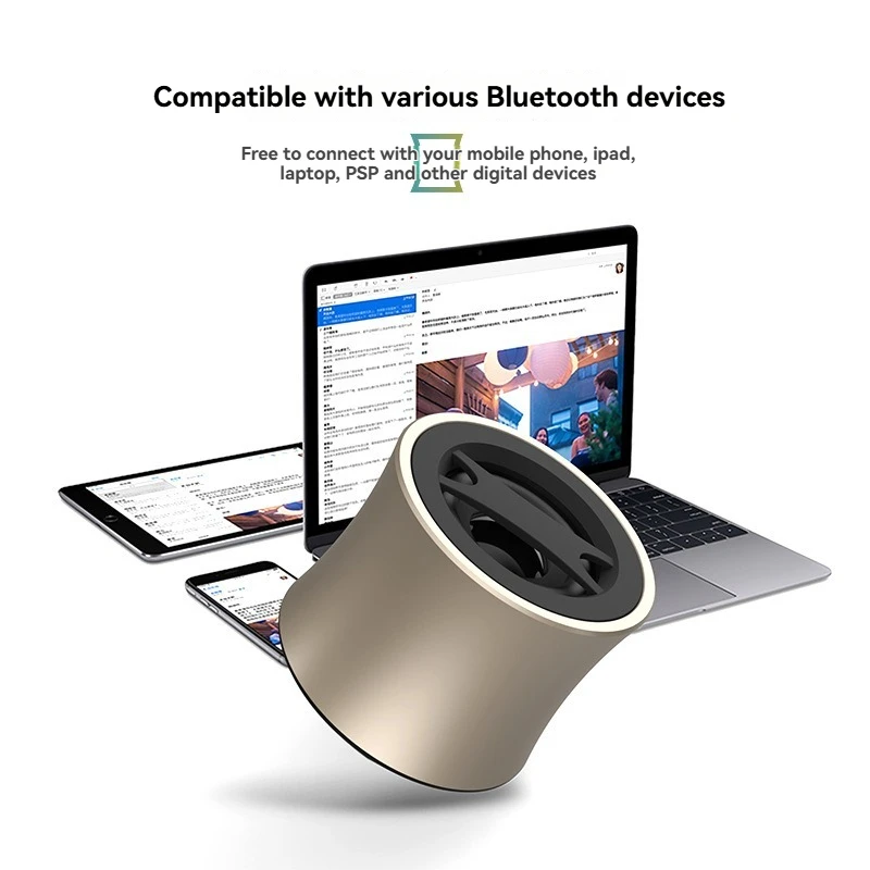 

Модернизированный портативный Bluetooth-динамик с мини-сабвуфером и беспроводной картой для громкой связи и функцией FM-радио.