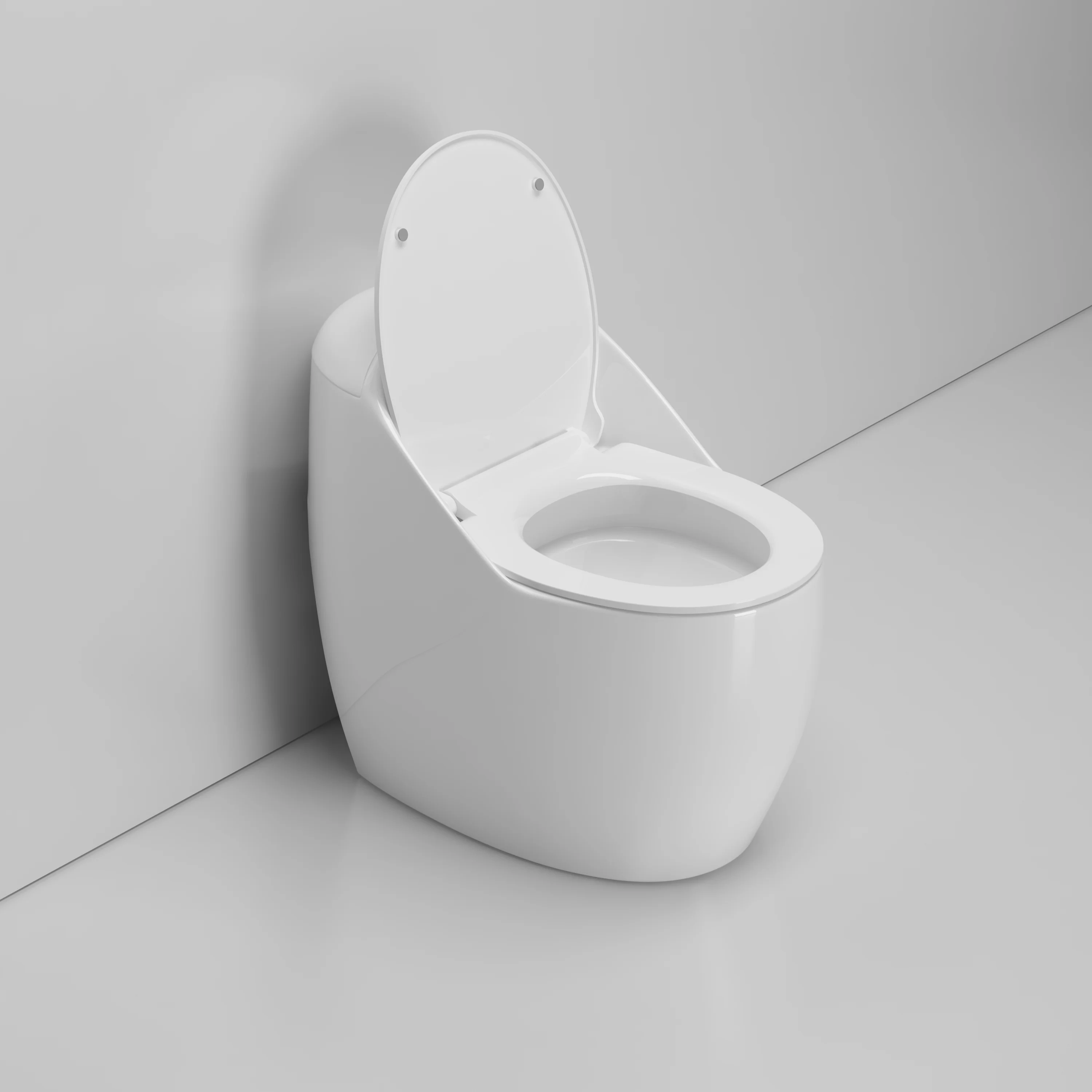 High-end Egg Shape Matt Color Ceramic Sanitary Wares Wc One Piece Toilet Bowl for Bathroom