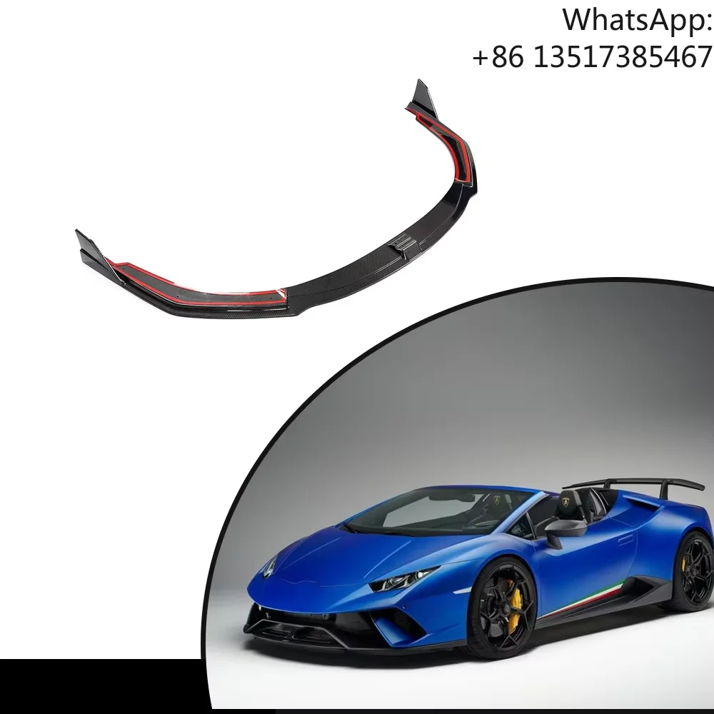 

Carbon Fiber Front Bumper Lip Spoiler for Lamborghini Huracan Performante Coupe 2-Door 2017-2019