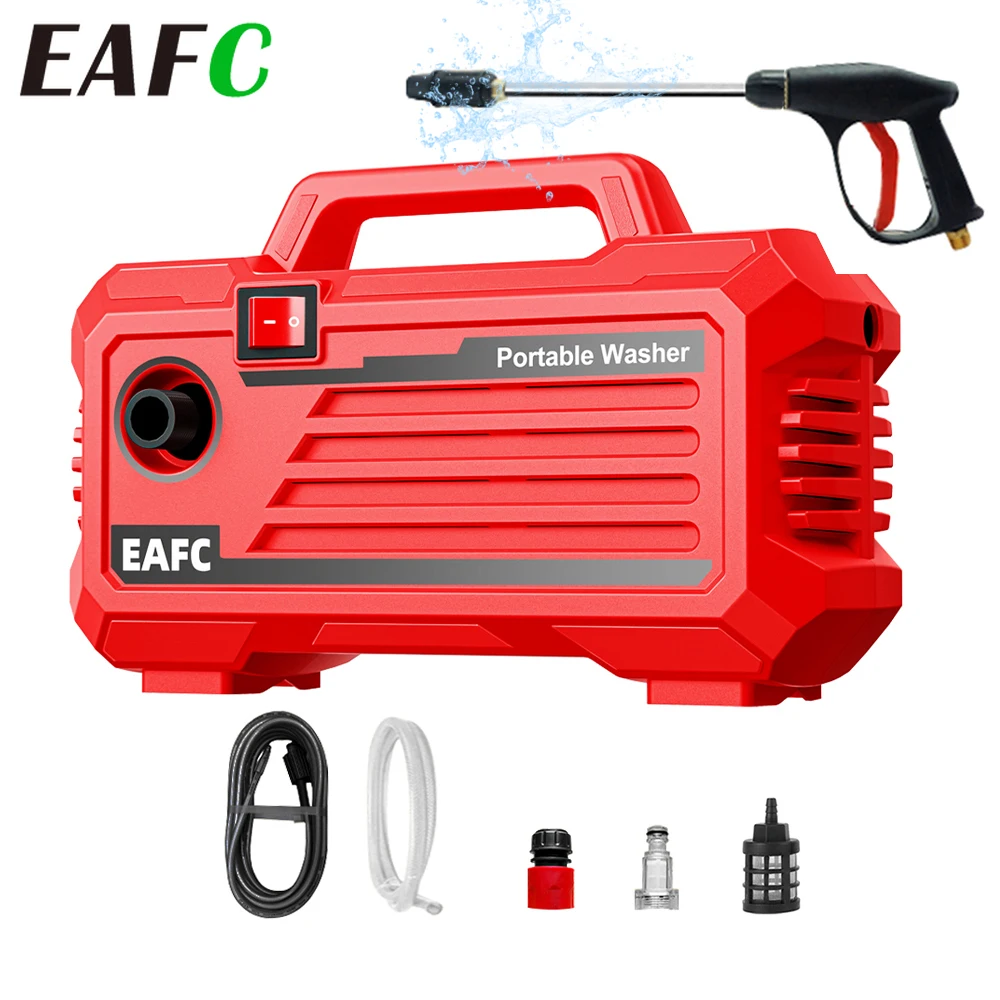EAFC 2000W 200BAR High Pressure Washer Household CleanerWater Pressure Machine Water Gun Cleaning for Cars AC Units Home Windows