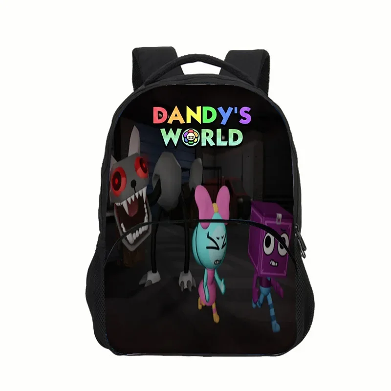 Dandy's World Backpack Dandy's World Book Back Pack 40x16x30cm Cartoon Sunflower Dandy boxten Shoulderbag Student Backpack Singl