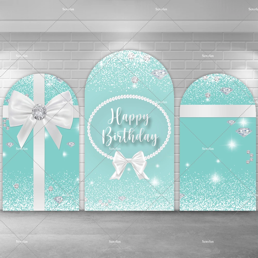 

Синий, белый галстук-бабочка с жемчугом и бриллиантами, арка, фон для девочек Oh Baby, декор для дня рождения, свадебный банкет, фоны