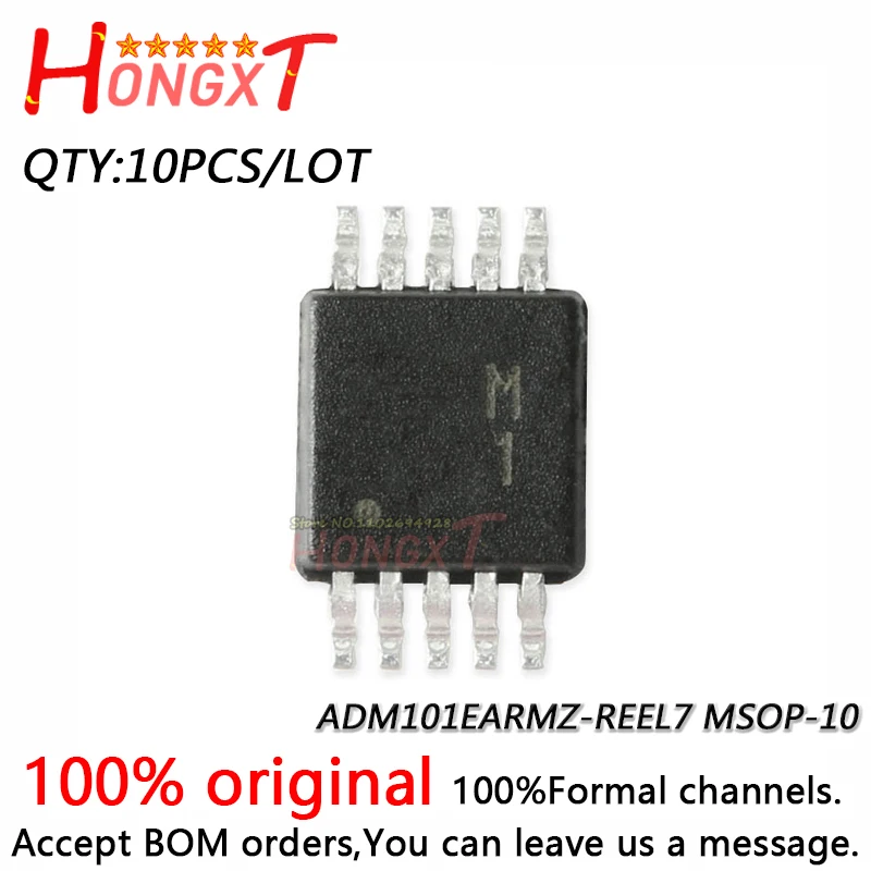 10PCS 100% NEW ADM101EARMZ-REEL7 MSOP-10.Chipset