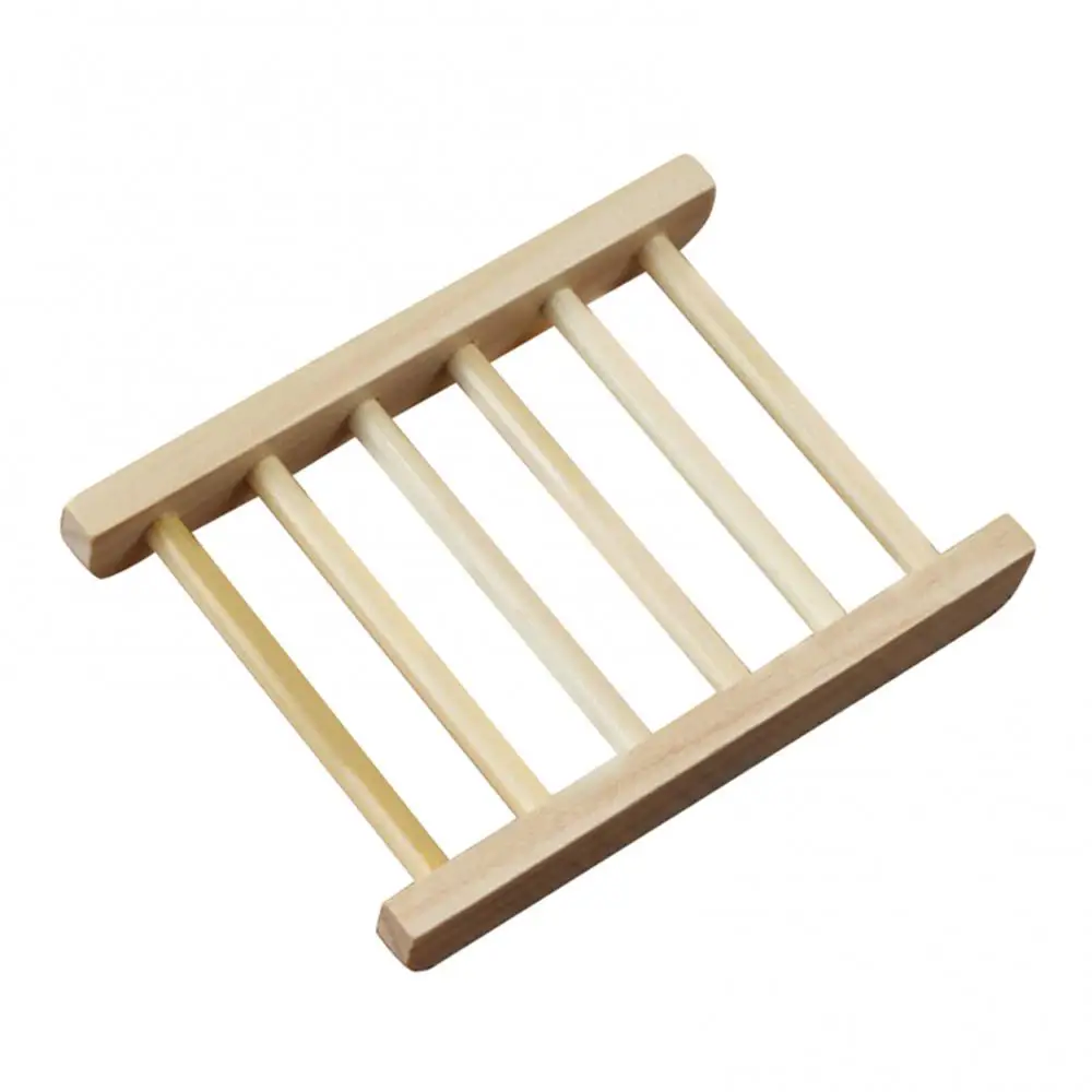 HOT SALE!Natural Wood Soap Sponge Drain Storage Holder Tray Bathroom Kitchen Organizer Portable Soap Dishes