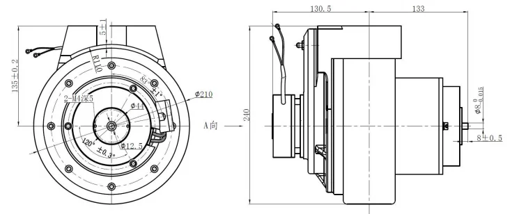 Cheap Forklift Drive Wheels with Steer Motor with Wheel TZ09-D075