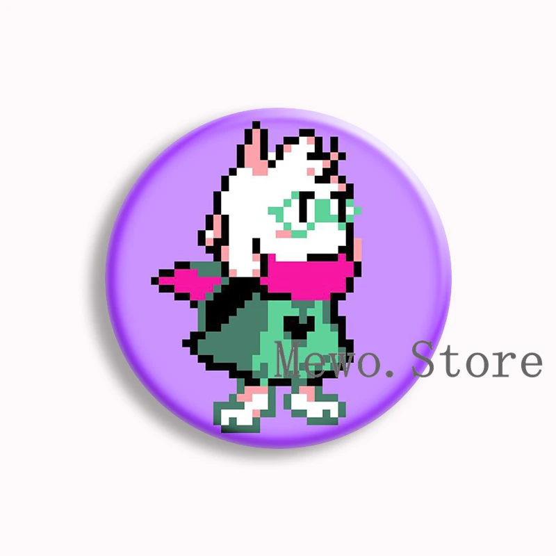 Popular Game Deltarune Spamton Tenna Baby Meme Soft Button Pin Bag Accessories Brooches Badge Fans Gifts Gamer Friends view 5