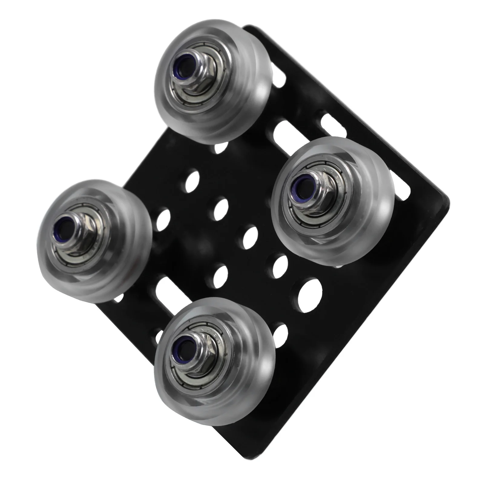 Accesorios de perfil de polea Piezas de impresora 3d europea Placa de soporte de hierro con rueda