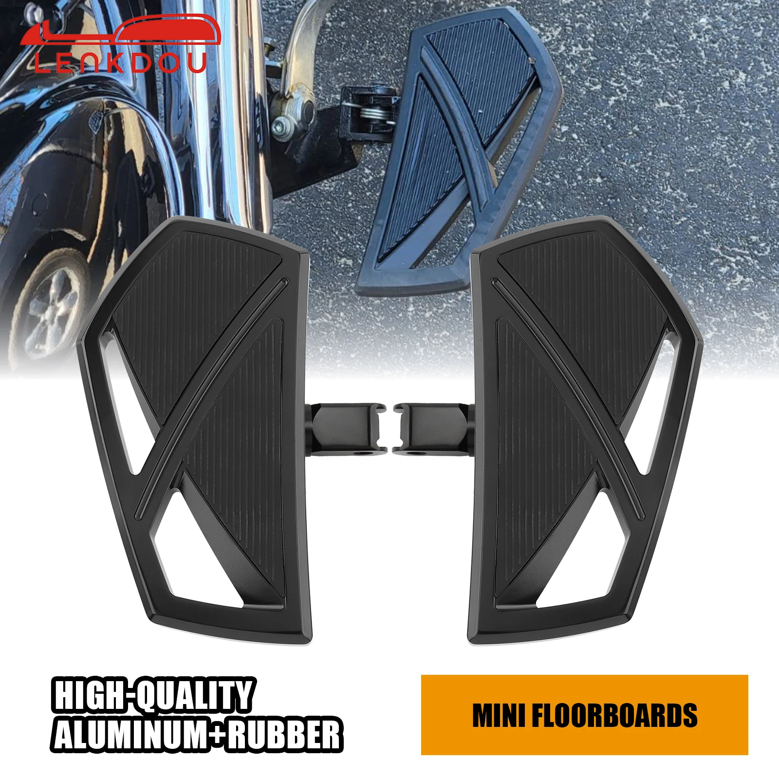 Motorcycle Phantom Foot Pegs Front Floorboards Footrest Pedal For Honda VF1100S V65 Sabre VF750CD Magna Deluxe VTX1800C VTX1800F