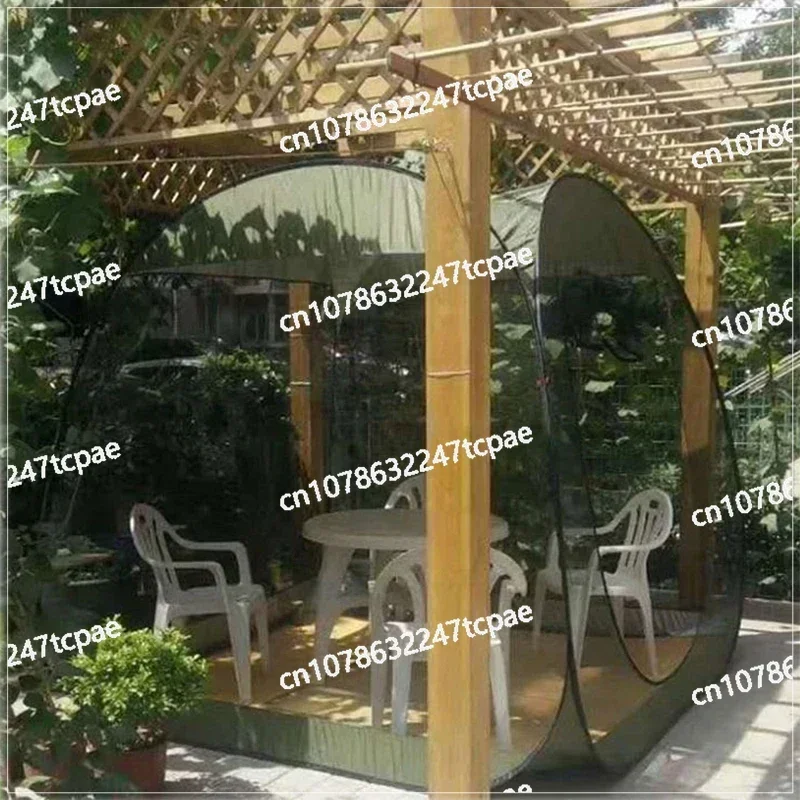 Outdoor Mosquito Net Garden Tent Automatic Quick Opening tent Heightened Sun Shelter Large Breathable Gauze Beach Tent 5-8 Peopl