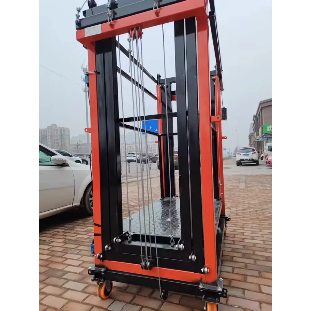 ترقية جديدة لعام 2025، سقالات كهربائية، جهاز تحكم عن بعد كهربائي، سقالات تلسكوبية، مصعد تسلق قابل للطي #2