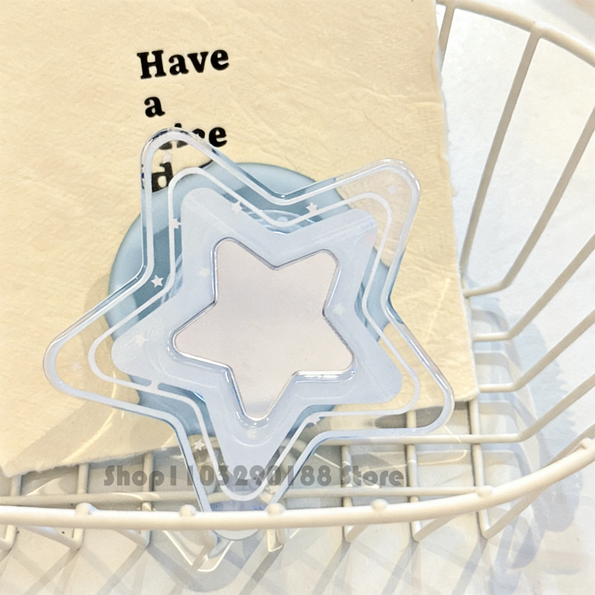 

Korea Cute Cartoon Blue Star Mirror Magnetic Holder Grip Tok Griptok Phone Stand Holder Support For iPhone Pad Magsafe Smart Tok