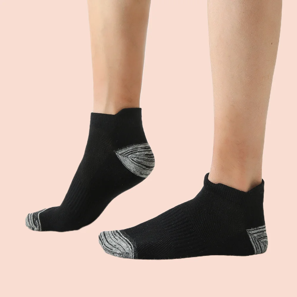 6 Paar 2024 neue hochwertige Herren Söckchen Mode atmungsaktive Baumwolle Sports ocken Mesh lässig sportlich dünn geschnittene kurze Socken