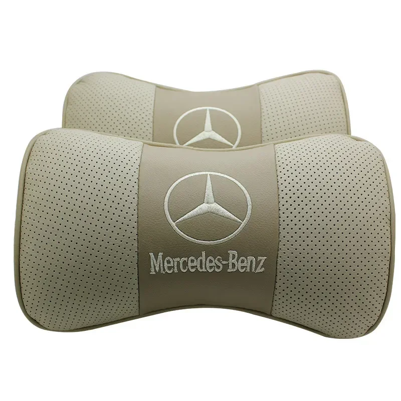 Car Neck Pillow Interior Seat Headrest Cushion For Mercedes Benz W164 W176 W177 W203 W204 W205 W210 W211 W212 W213 Accessories