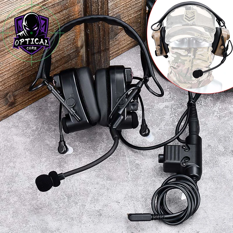 

Tactical C4 Comtac IV Headset Pickup Noise Reduction Communication Function Gunnery Training Protecting Hearing Headphone