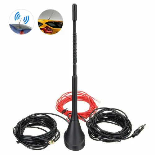 

Car Universal Roof Mount Active Amplified DAB + FM Radio Aerial Antenna Mast Exterior Parts