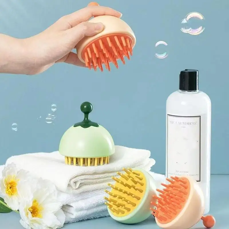 

Silicone Shampoo Scalp Hair Massager Comb Bath Cleansing Exfoliator Brush Shampoo Massager Scalp Acupuncture Point Massage Brush