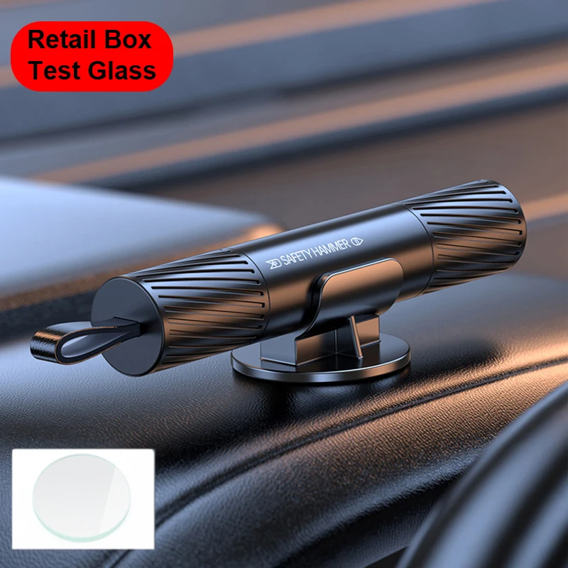 Janela do carro quebrar vidro martelo de segurança de emergência cortar o cinto de segurança alta dureza conjunto de ferramentas de resgate de aço de tungstênio com caixa de varejo