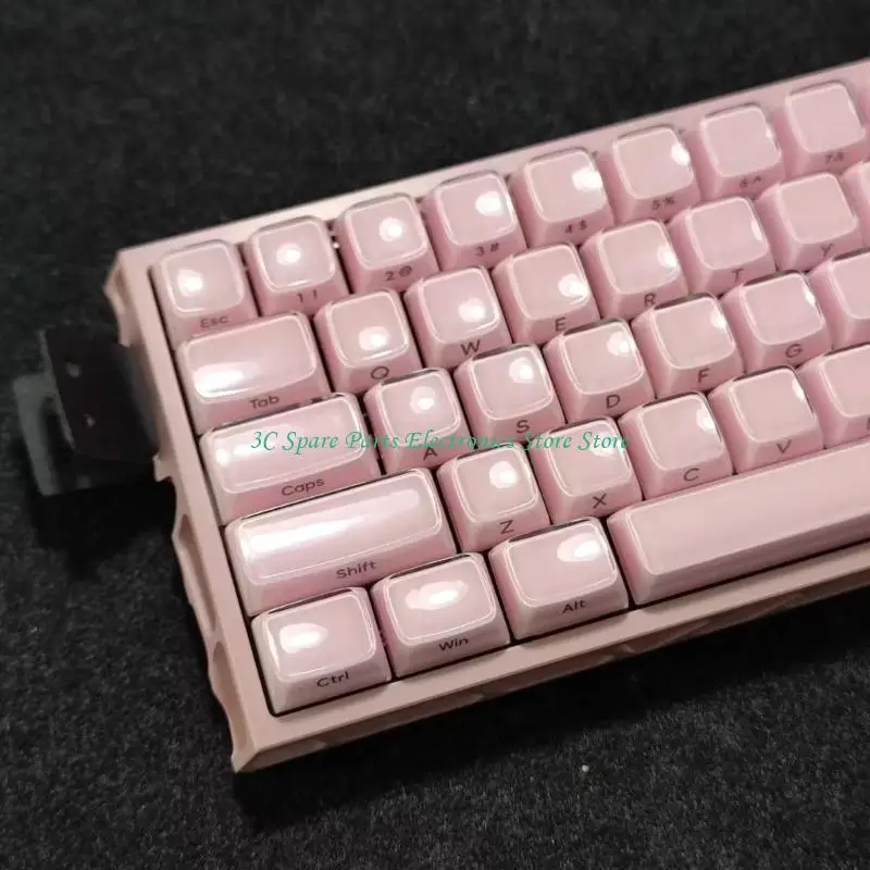 SZ MDA Height Mechanical Keyboard Keycap Set 132Keys Side-Printed Jelly Replacement Keycaps for Keyboard and Desk Setup