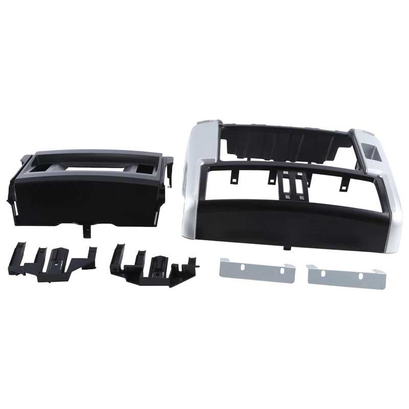 Car MID Facia For Toyota Prado 2009-2013 Fascia Panel Dash Kit Install Facia Console Cover Adapter Plate Trim Surround Parts