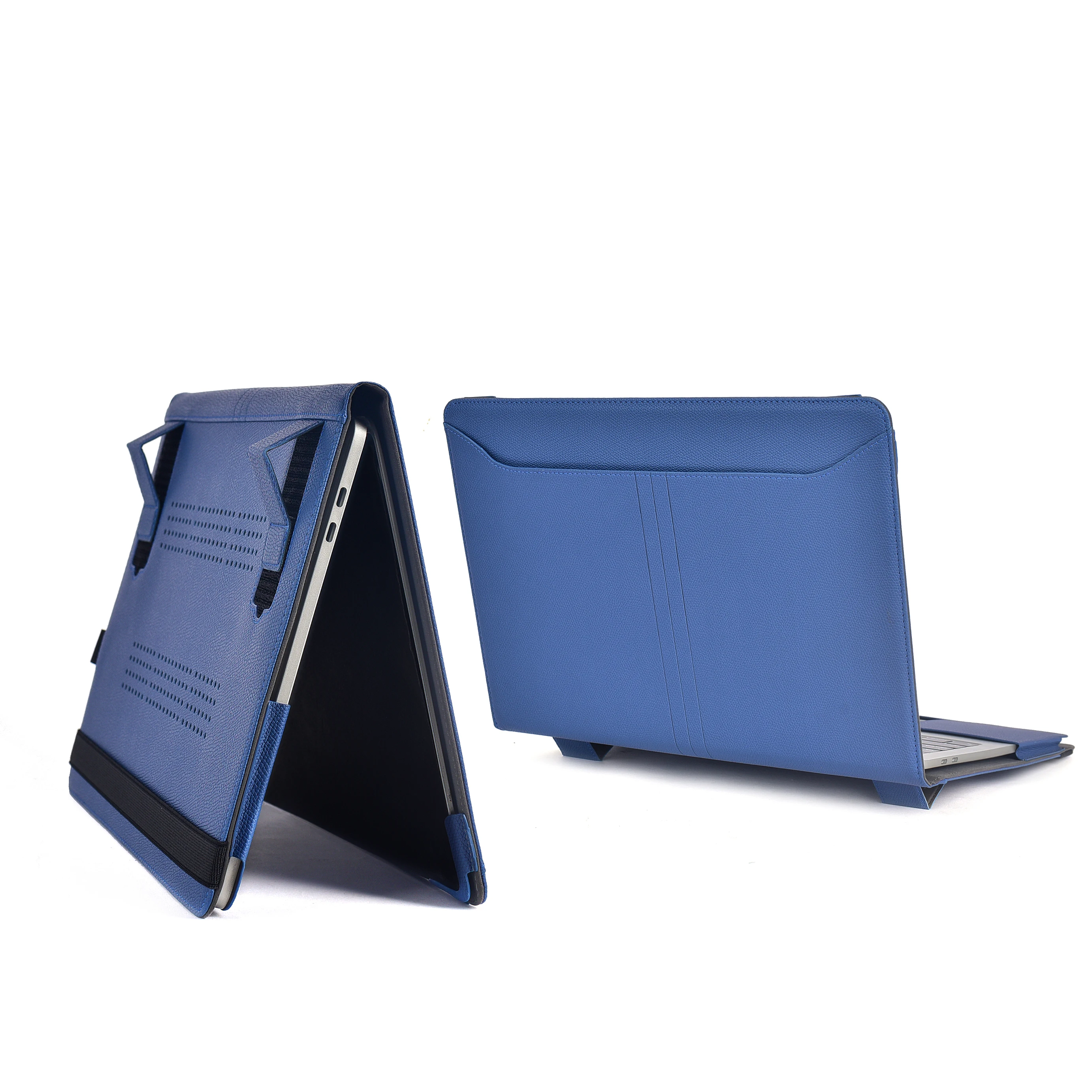 MacBook Air PU Leather Case with Vents and Stand Function 13 Inch 2021 2020 2019 2018 (A2337 M1 A2179 A1932)