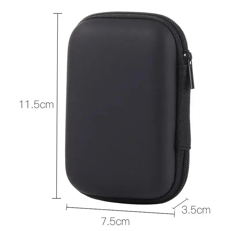 Fashion 1PC Portable Earphone Bag Earbuds Memory Card Case USB Cable Organizer Storage Box Coin Purse Headphone Accessories