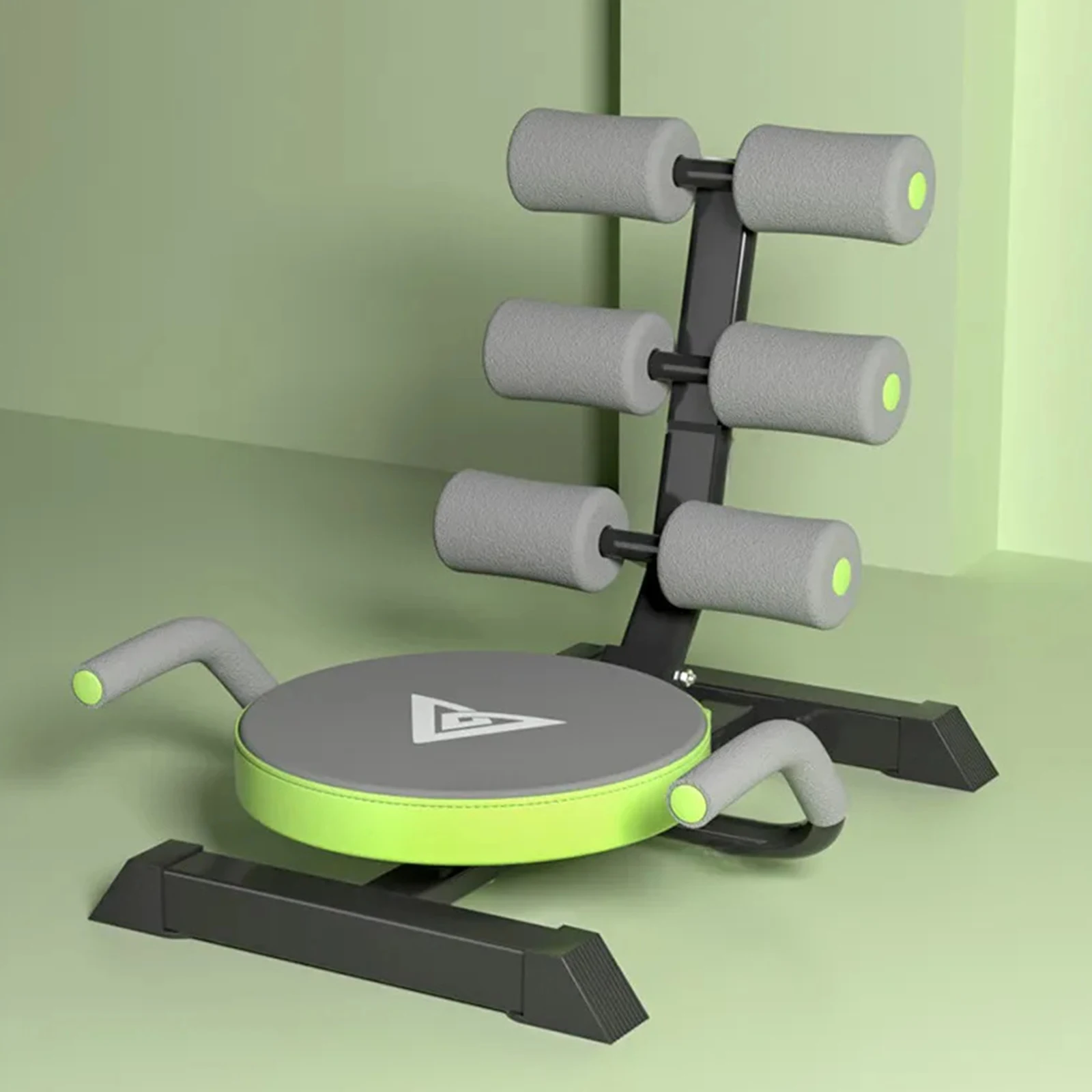Abdominal Workout Machine Home Sit-Up Assist Equipment for Core Training,  Foldable Ab Roller with Resistance Band