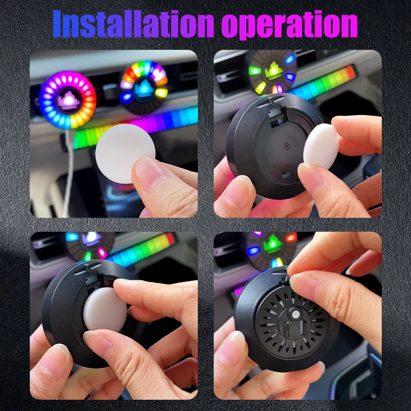 [Just Refills,exclude Music Levels Light L027] car air freshener replacement aroma tablet fragrance pods perfume supplement pads