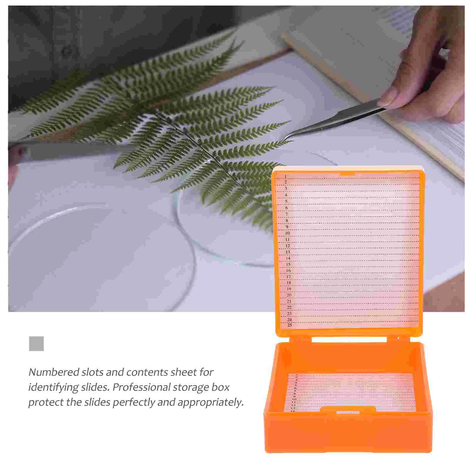 Профессиональный ящик для хранения предметных стекол для микроскопа, ящик для хранения предметных стекол, цветной ящик для хранения предметных стекол для микроскопа