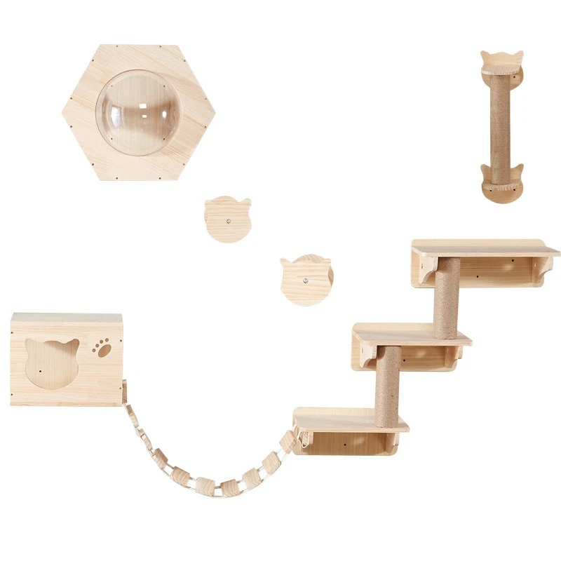 Wall hanging cat nest wall villa climbing frame room toy