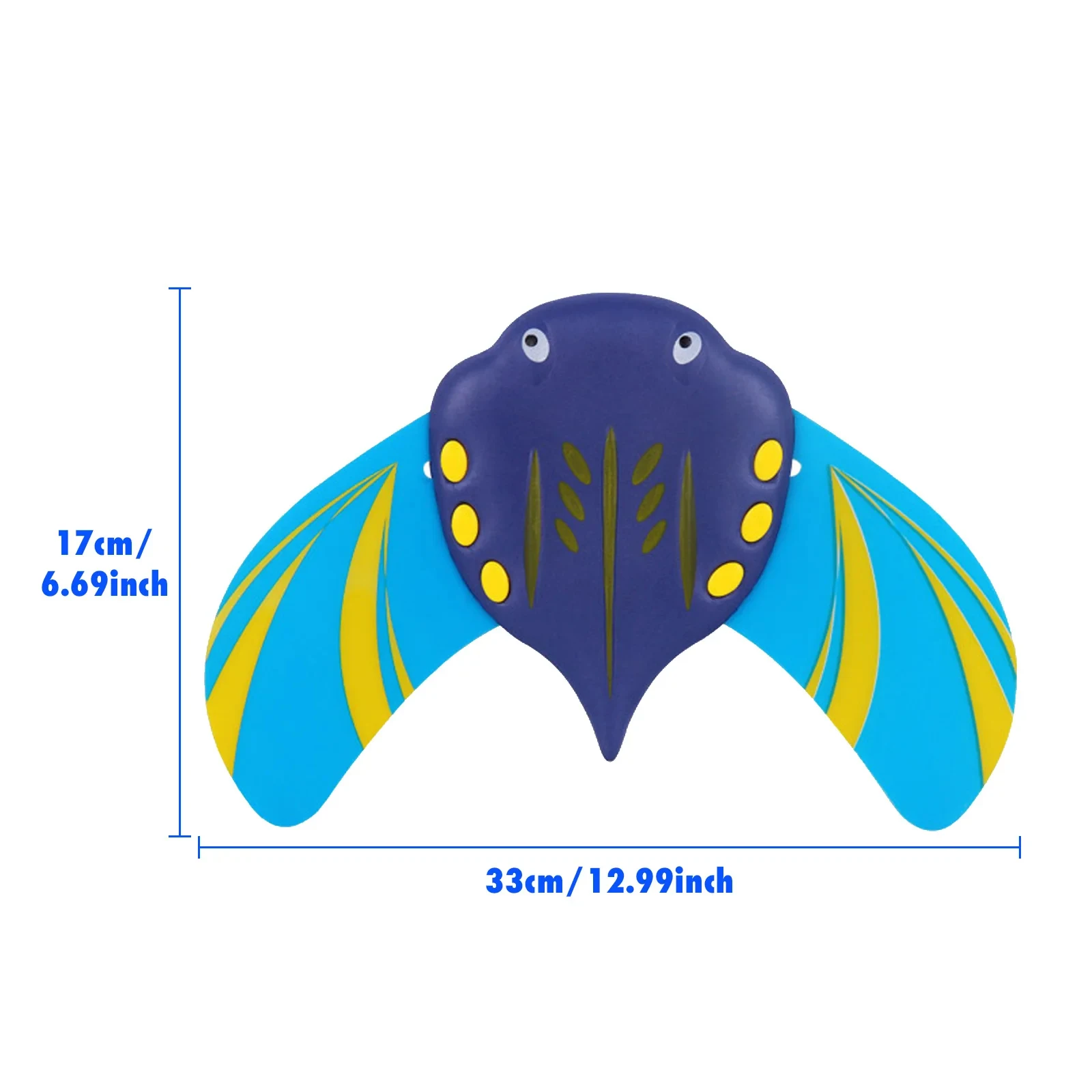 Stingray planeador subacuático, juguete de pez Diablo, hidrodinámico, Manta rayos, prensa hacia adelante, Mobula Pool, juego de buceo, regalo para niños