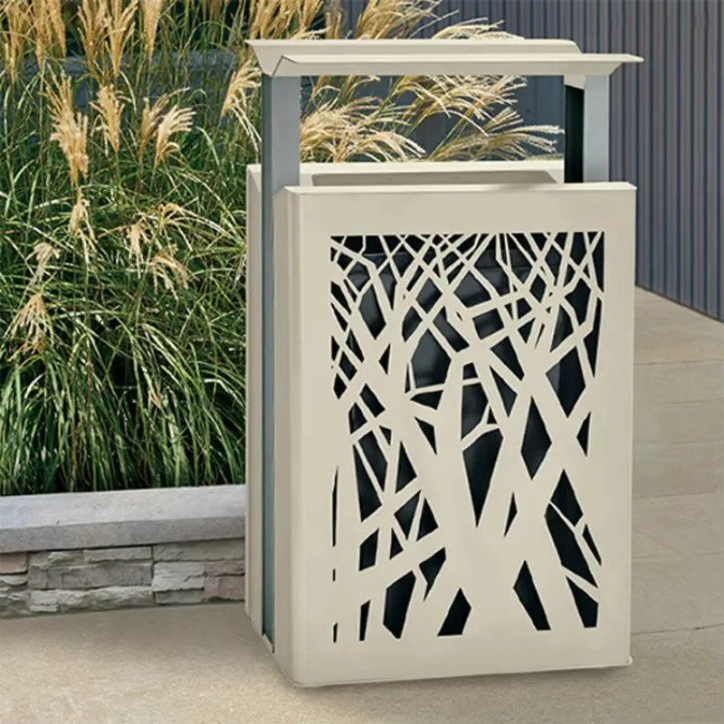 Commercial Display Large Steel Metal Recycle Outdoor Bin