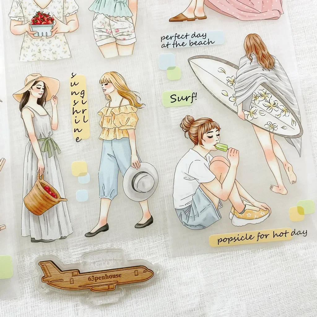 63penhouse X Windry Vintage Sunny Days Washi Tape for Card Making DIY Scrapbooking Plan Decorative Sticker