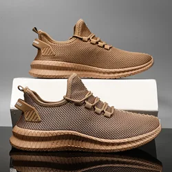 New Mesh Men Shoes Breathable Solid Men Sneakers Trendy Lightweight Black Walking Big Size Man Tenis Shoe Zapatillas Hombre 2024