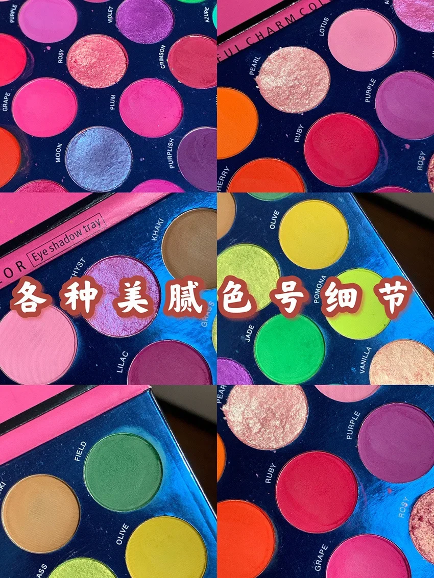 BEAUTY 40 kolorów gitara cień do powiek dysk perłowy puree studencki makijaż sceniczny cos makijaż cień do powiek influencer