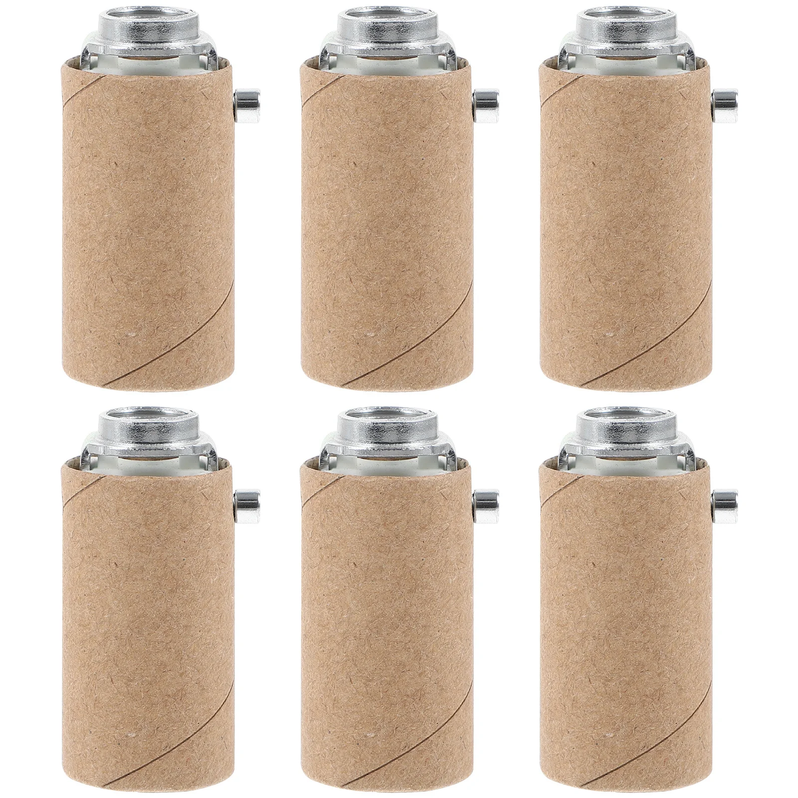 

6 шт. E12 держатель лампы прочный декоративный базовый комплект для ремонта лампы компоненты светильника замена цоколя канделябры