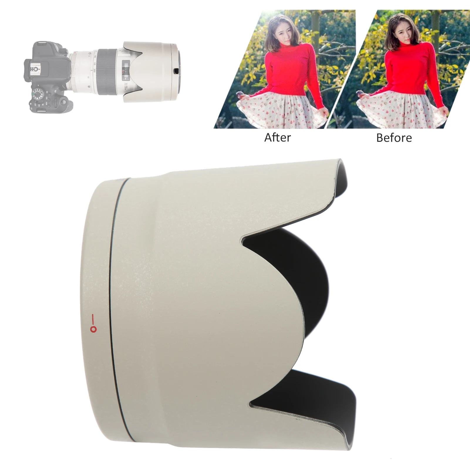 ET‑87 Reversible Camera Lens Hood Shade Protector for Canon EF 70‑200mm F2.8 USM IS II Lens Reversible Lens Hood