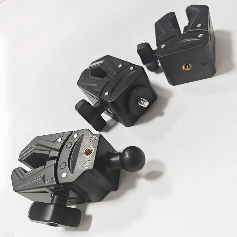 1Pcs Photography Equipment Accessories Adjustable Mounting Clamp With 1/4inch Screw Hole 15-45mm Adjustable Jaw