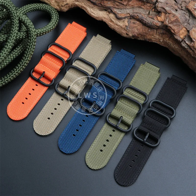 DW-H5600 Modified Waterproof Nylon Canvas Watch Strap Substitute G-SHOCK Casio Small Block DW-H5600 For Men Watch Strap 16mm