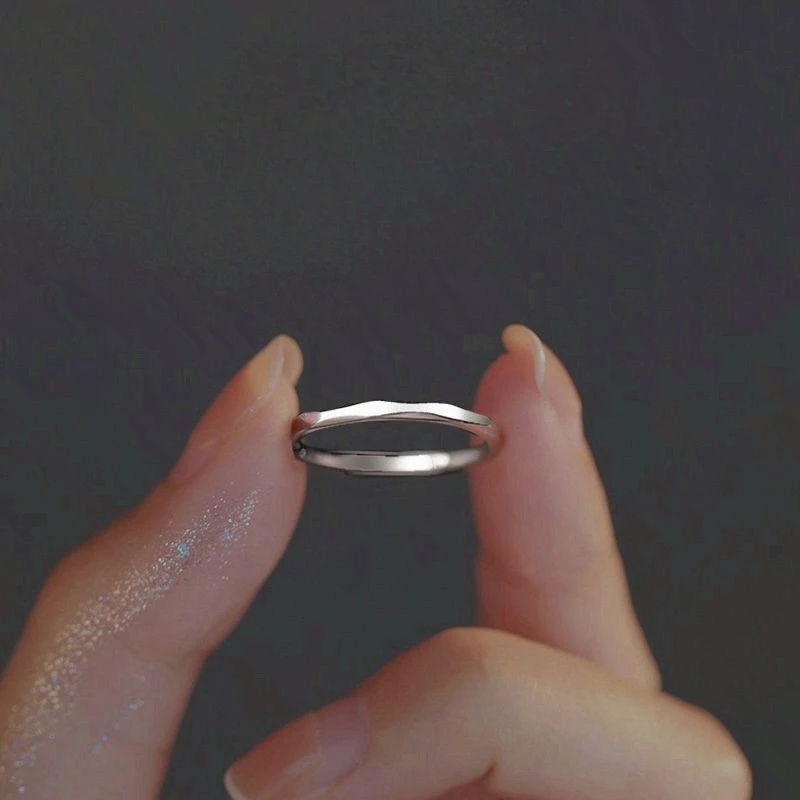 1pc 2026 New Trendy Niche Easy Design Index Finger Ring Womens Premium Lux Daily Party Wear Gift for Lovers Relatives & Friends