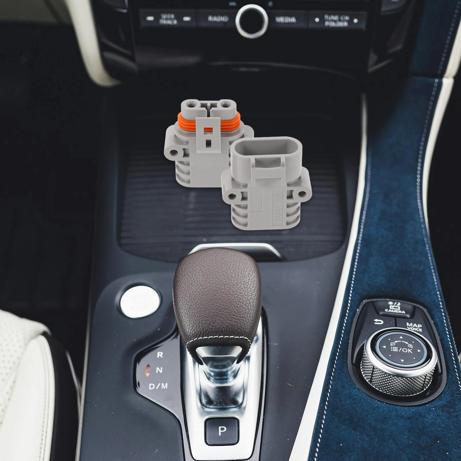 

1 пара водонепроницаемых автомобильных разъемов 50a с высокой перемычкой для автомобильного кондиционера, быстрый