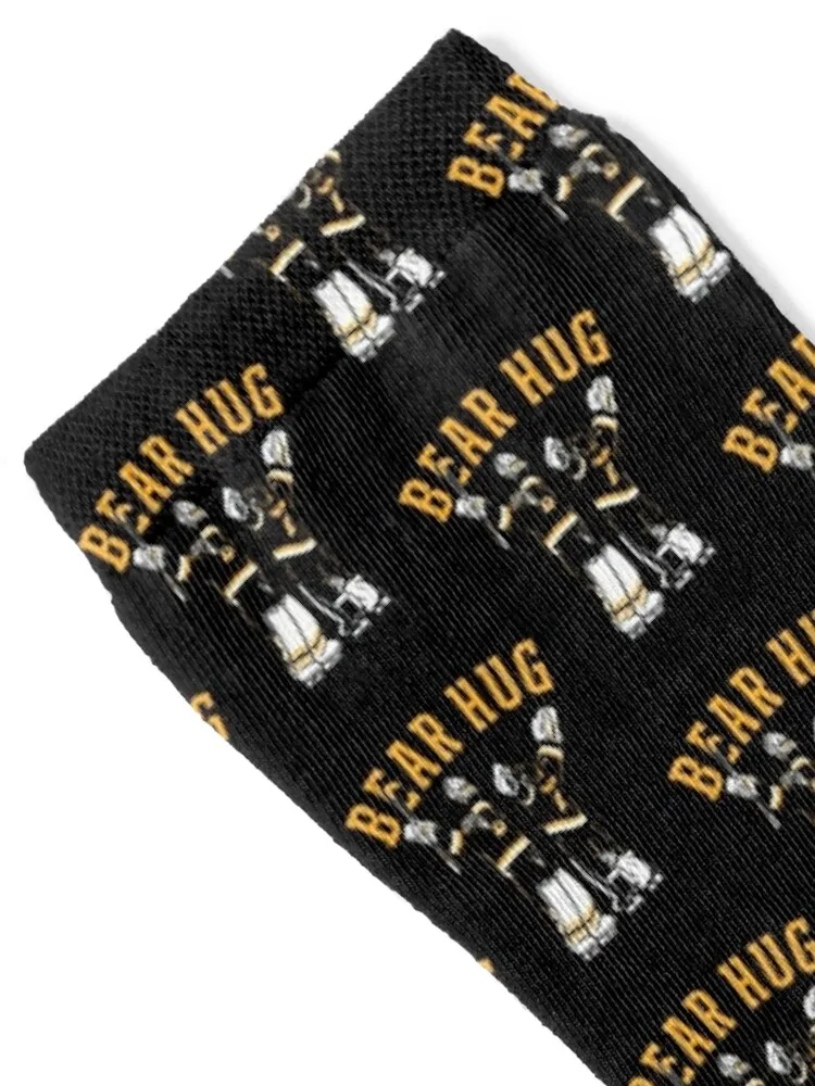 Bruins Goalie Bear Hug - Bruins Socks fashionable Novelties Men Socks Women's