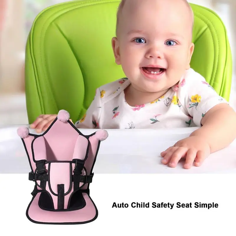 Portable Child Safety Seat Mat For Kids Breathable Chairs Mats Baby Car Seat Cushion Adjustable Stroller Seat Pad 70x25cm