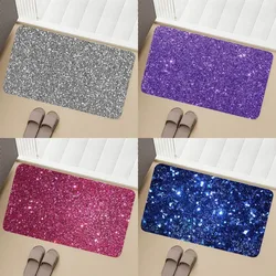 Tappetino in cristallo arcobaleno con Glitter diamante antiscivolo cucina camera da letto tappeto trapuntato fatto a mano tappeto d'ingresso del soggiorno