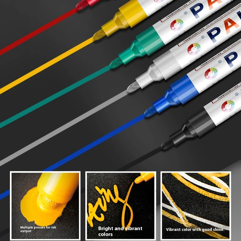 10 ألوان القلم الزيتي مقاوم للماء سيارات عجلة الإطارات التجفيف السريع للإطارات لون الكتابة على الجدران الطلاء اللمس علامة الإبداعية DIY بها بنفسك لوازم الفن #3