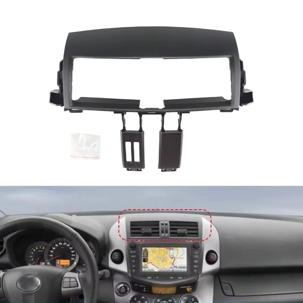 

For TOYOTA RAV4 2006-2012 Car Radio Fascia Panel of air ducts Replace Dash Kit Install Facia Console Trim