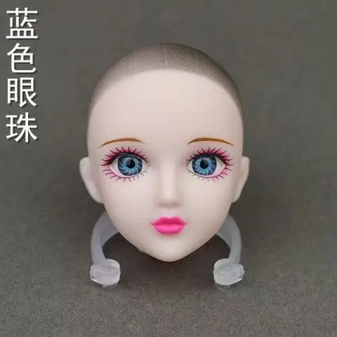 New Soft Practice Makeup Doll Heads Original 3D Green Blue Eye For 30cm 11.5" Doll Heads For 1/6 BJD Doll Practicing Makeup Head